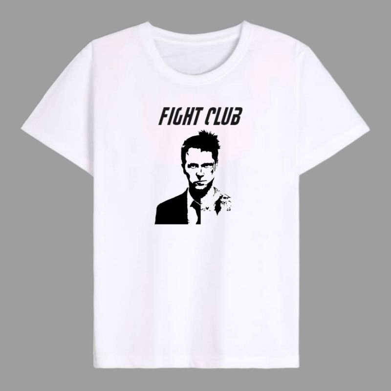 Camiseta Unissex Filme Clube da Luta Fight Club Brad Pitt Edward Norton 100% Algodão