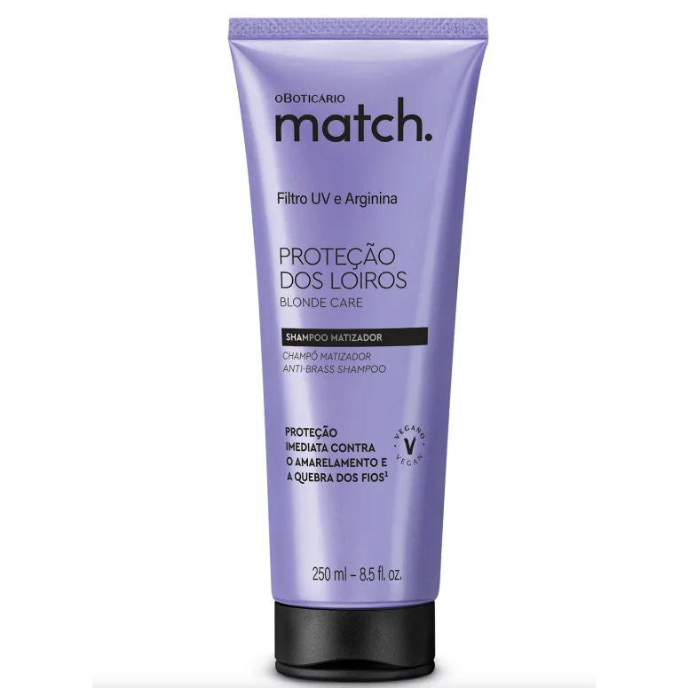 Proteção dos Loiros: Shampoo Matizador 250ml E Condicionador 250ml