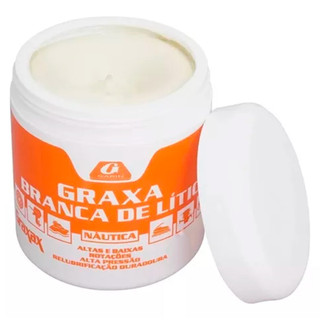 Graxa Branca De Lítio Pura Resistente Água Náutica Garin 80g