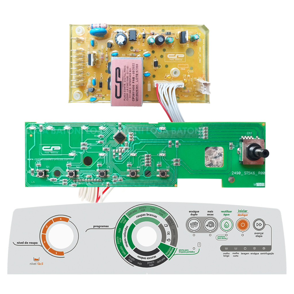 Kit Placa para Lavadora Consul Facilite 11kg Cwg11ab Cwk11ab