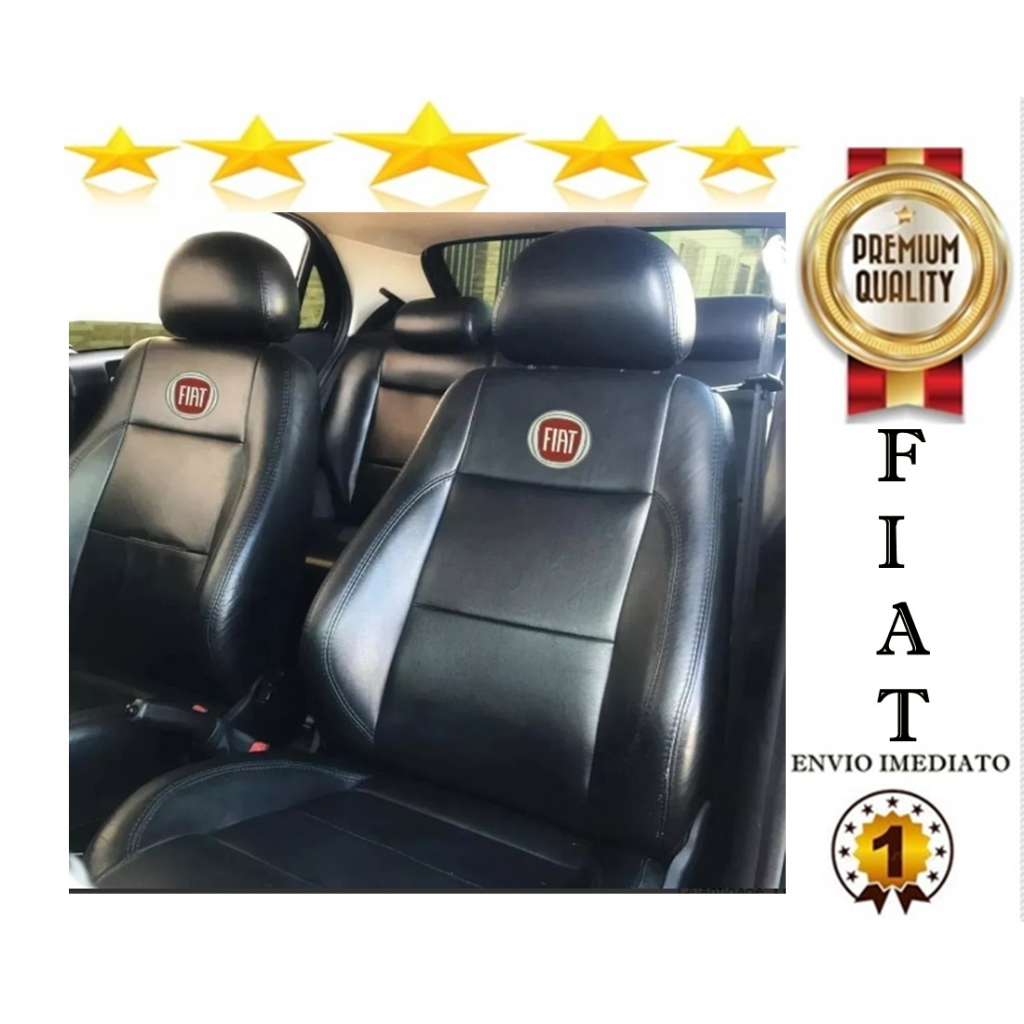 Capa Banco Carro 100% Couro Fiat uno vivace uno way siena palio strada doblo punto