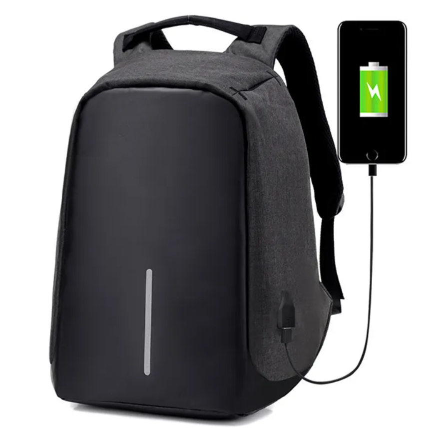 Mochila Notebook Executiva 15,6 Antifurto Cabo Usb Masculina Feminina REF: 5786-1