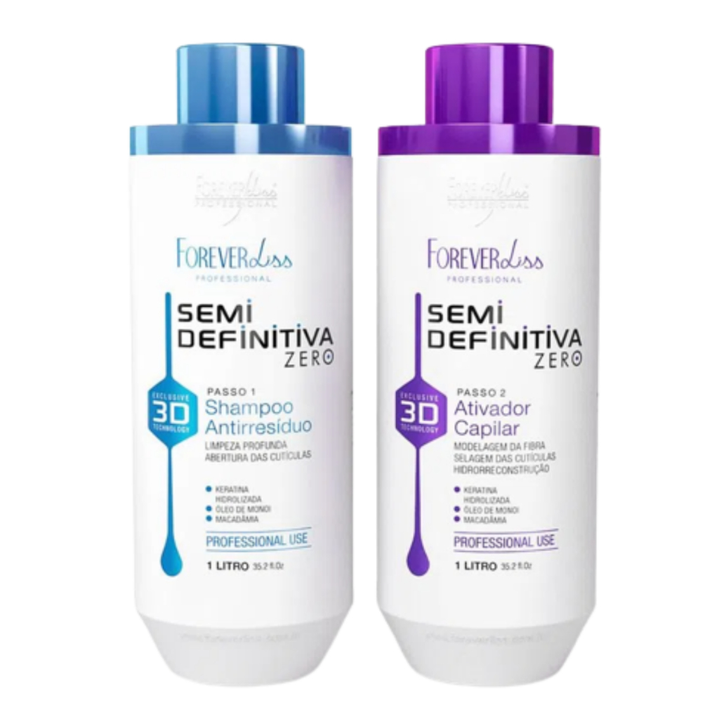 Semi Definitiva 3D Forever Liss - A Progressiva Forever Liss Sem Formol 2 x 1L