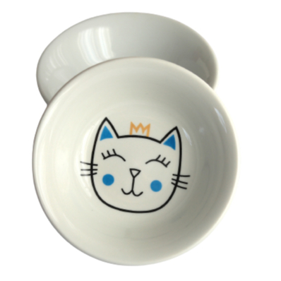 2 tigelas em porcelana para gatos