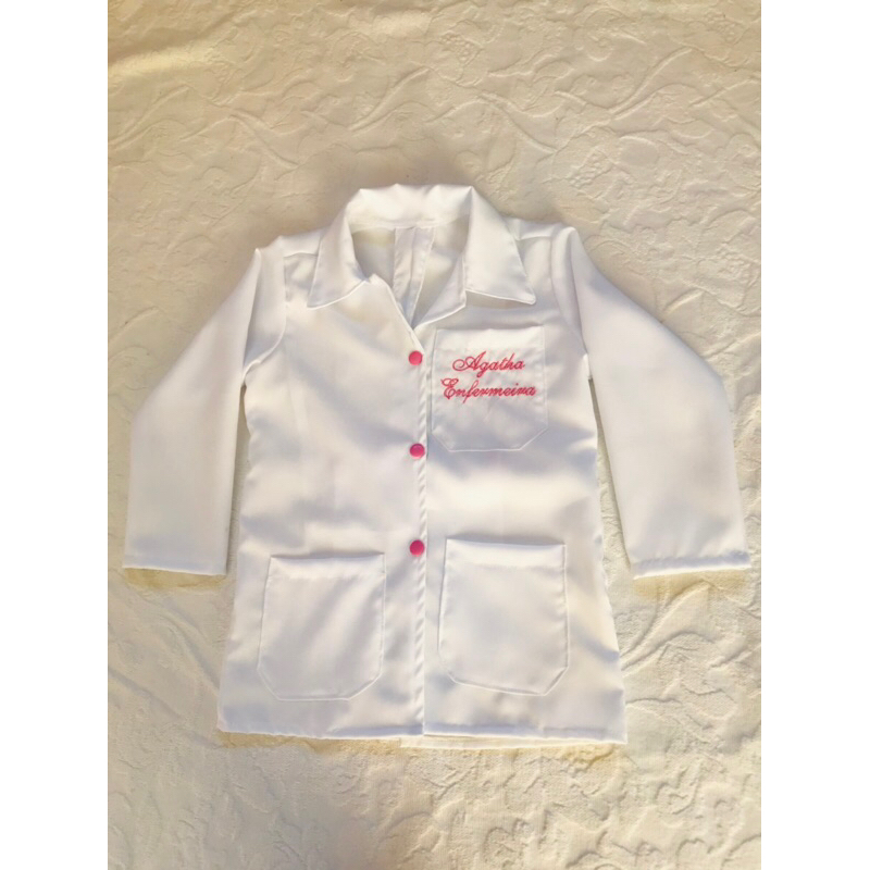 Jaleco Infantil Personalizado Com o Nome em Oferta na Shopee