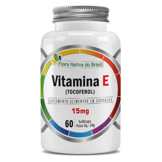 Vitamina E 60 Cápsulas Oleosas 500mg Flora Nativa