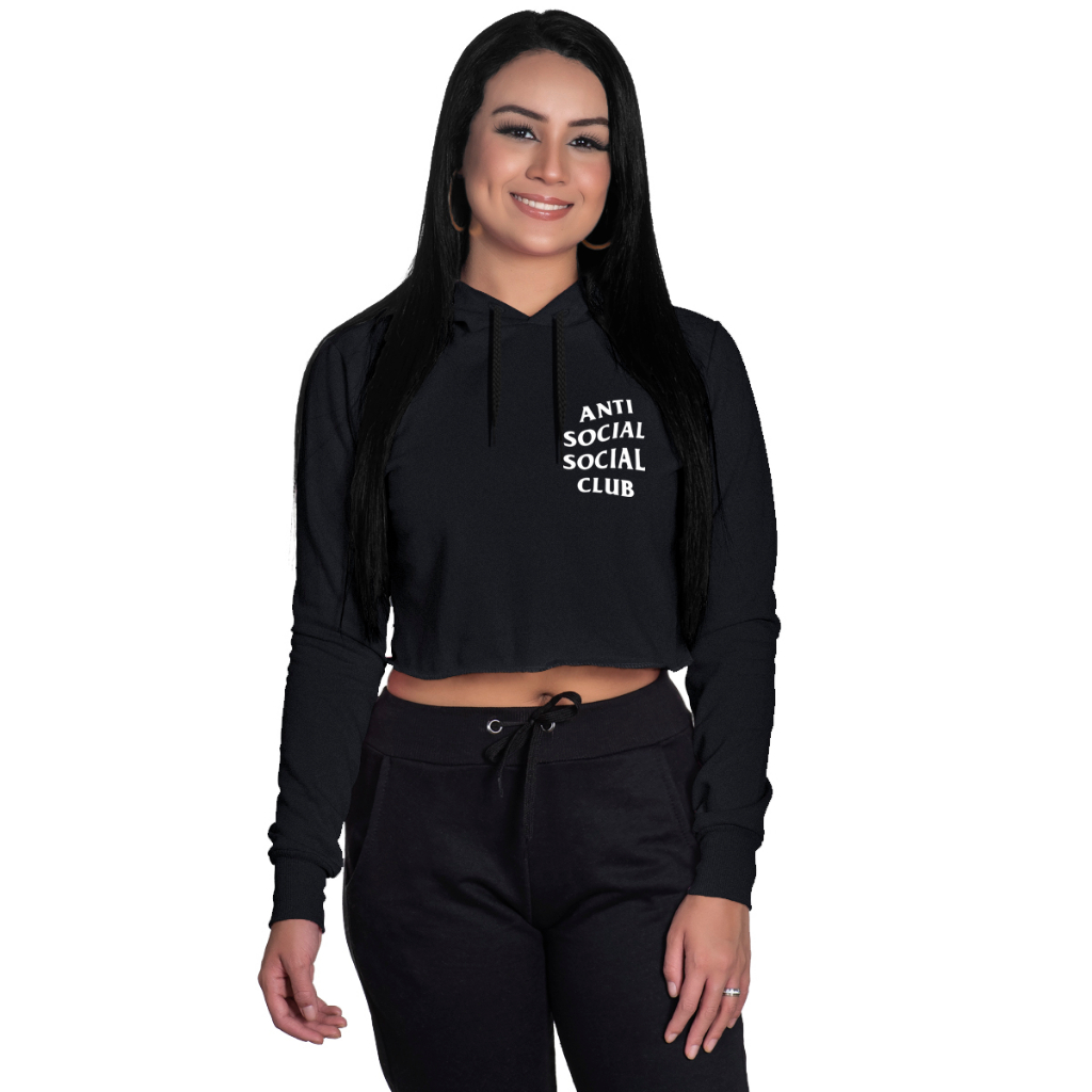 Cropped De Moletom Anti Social Social Club Envio Imediato