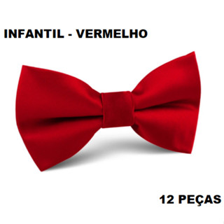 Dúzia de Gravata Borboleta Regulável de Cetim 12 Unidades Peças Kit Casamento Pajem Festa Formatura Acessório Masculino Adulto E Infantil