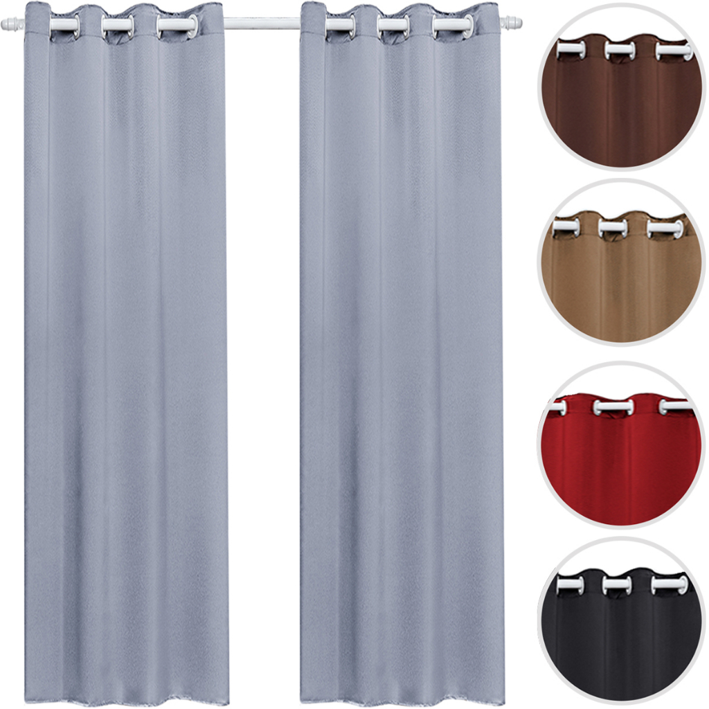 Cortina Lisa Blackout Corta Luz Para Varão Simples 2,80 X 2,20 Metros