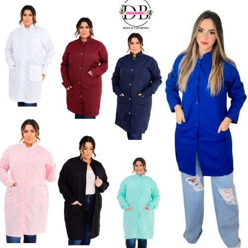 Jaleco Gola Padre Oxford Premium Plus Size Profissional 39 — imagem 2 de 2