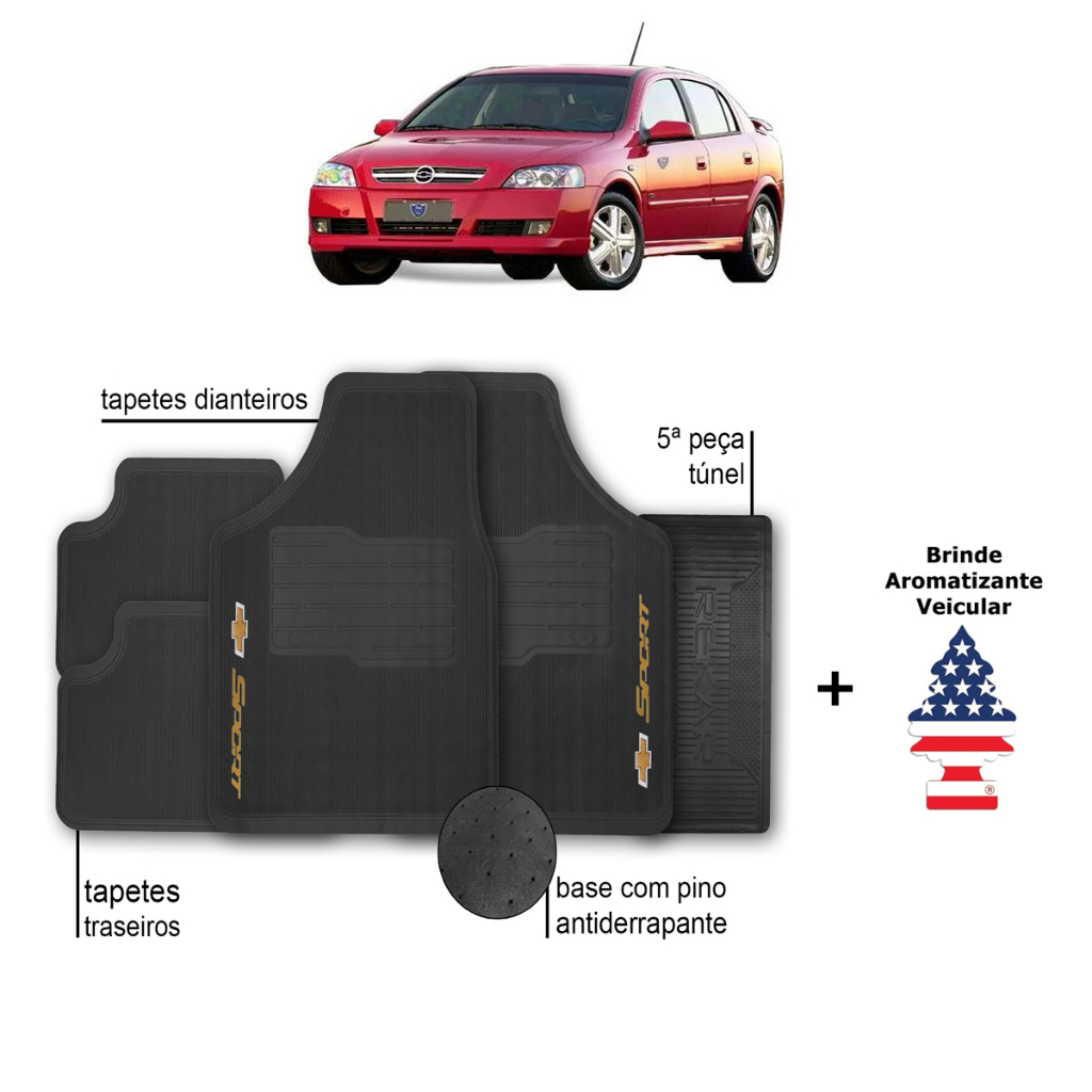 Tapete de Carro Astra Chevrolet Automotivo Borracha + Aromatizante em Oferta na Shopee