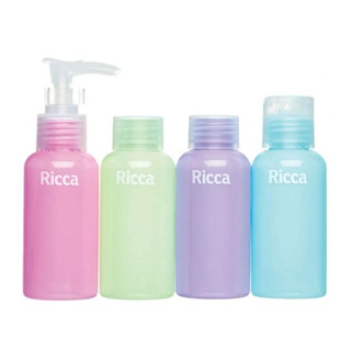 Conjunto Com 4 Frascos De Viagem Ricca Código 3288