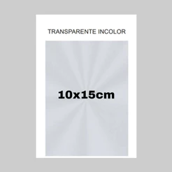 Sacos poli transparente/ incolor para embalagem 10x15cm