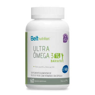 Belt Ultra Ômega 3 TG Bariatric - 755mg EPA e 510mg DHA 60 capsulas - Selo IFOS - Beltnutrition em Oferta na Shopee