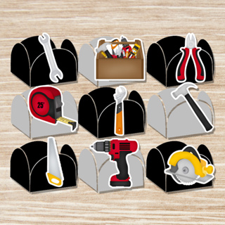 KIT 50 OU 100 FORMINHAS PARA DOCES FESTA FERRAMENTAS CONSTRUÇÃO em Oferta na Shopee