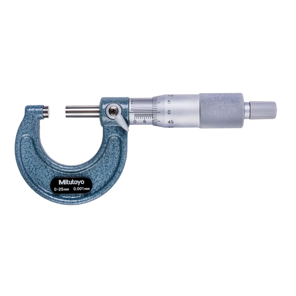Micrômetro Externo 0-25mm 0,01mm com Placa de Isolação Térmica Mitutoyo 103-137