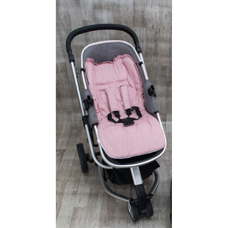 Capa De Carrinho Universal todos os Carrinhos Acolchoada + Protetor de cinto Menina Menino e Neutro