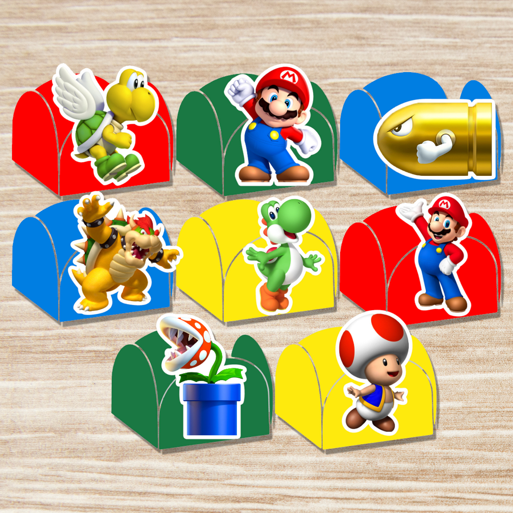 KIT 50 OU 100 FORMINHAS PARA DOCES FESTA SUPER MARIO