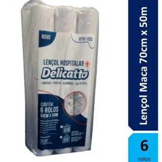 Promoção! Lençol Hospitalar 70x50 - Caixa com 6 Rolos - Proteção e Conforto em Cada Rolo