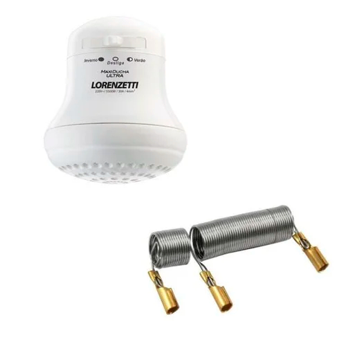 Resistência Chuveiro Maxi ducha Paralela 5,5KW 220V Compatível com Lorenzetti 21644 em Oferta na Shopee