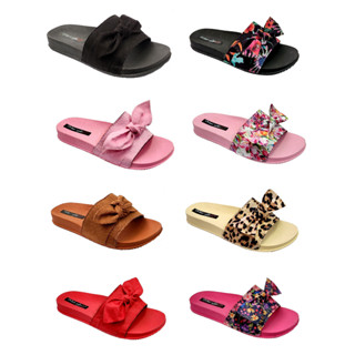 Sandália Menina Feminino Chinelo Slide Beach Nuvem Laço Pala Liso + Floral Sortidos Variados Confortável Revenda PL46