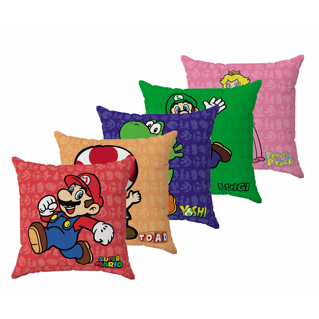 Kit 5 almofadas decorativas cheias 30x30cm game geek Nostalgia