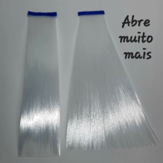 Fibra de vidro pronta pra uso 60 tiras de 13 cm aberta alinhada selada- mais 8 metros faz 566 unhas - Liz Fibras