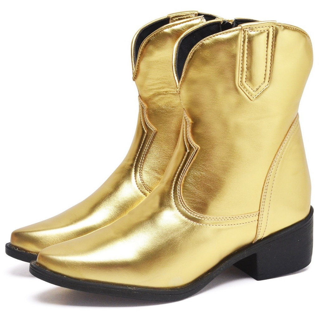 Bota Country Dubuy Feminina Western Dourado Metalizado 1701FG em Oferta na Shopee