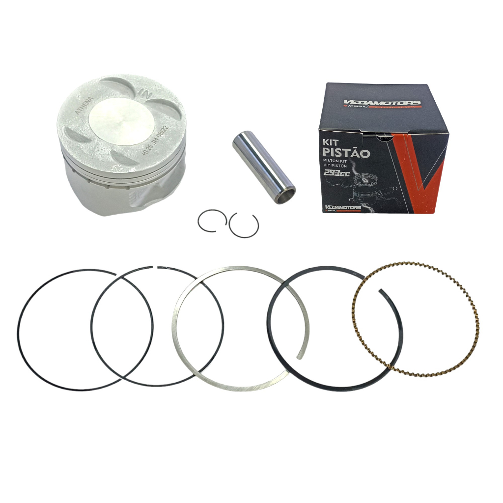 Kit Pistão 79,25mm Preparação 293cc Cbx 250 Twister Xr 250 Tornado 2001 2002 2003 2004 2005 a 2008