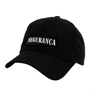 Boné Preto - Bordado Segurança em Branco ou Amarelo