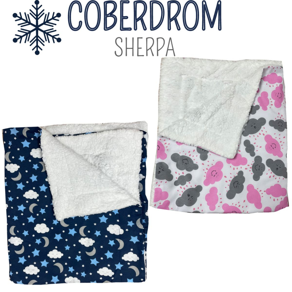 Coberdrom Edredom Manta Infantil Antialérgica Para Bebê Sherpa Para Berço Menino Menina Diversas Estampas