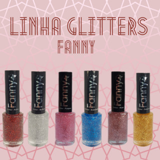 ESMALTE GLITTERS FANNY 6 UNIDADES LANÇAMENTO