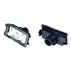 Lanterna de Placa Fiat 500 2012> Conector Redondo - Lado Direito