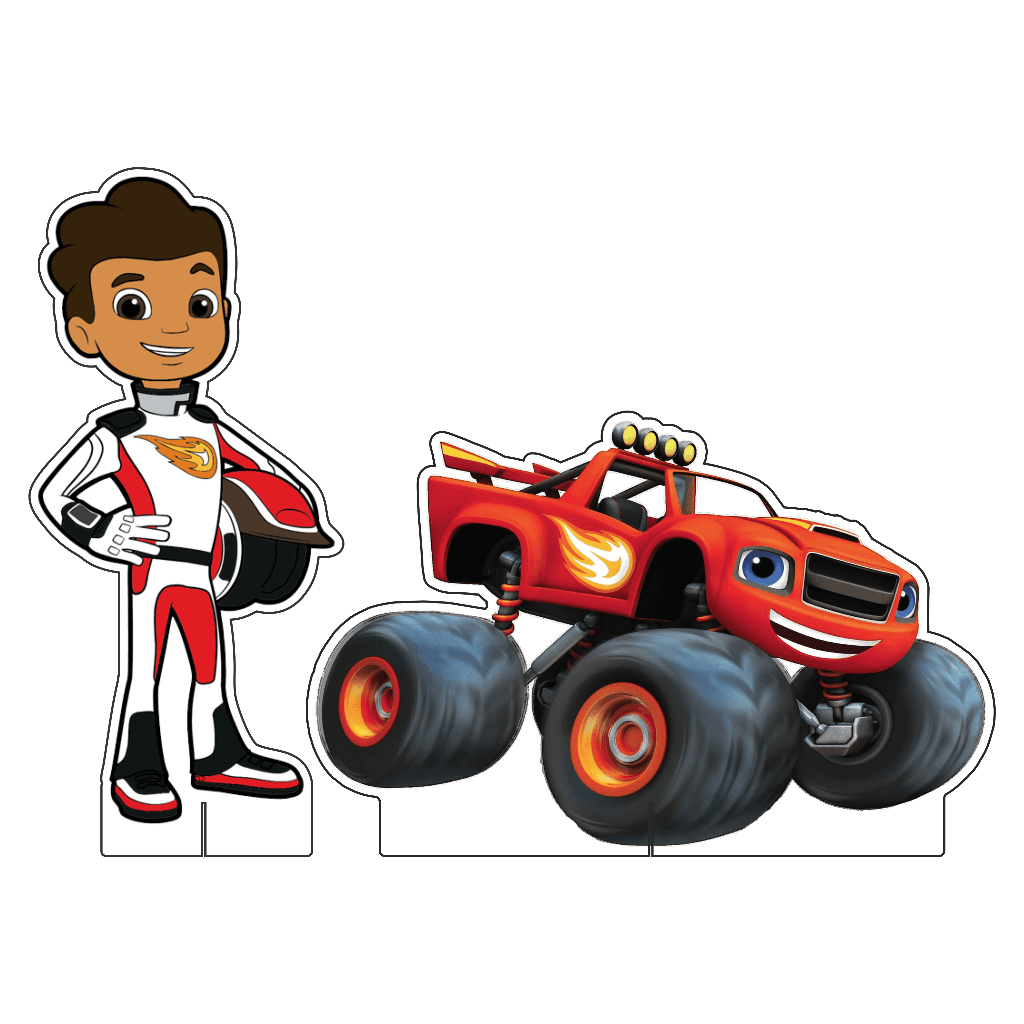 Kit Display de Chão Festa Infantil Blaze Monster Machine em Oferta na Shopee