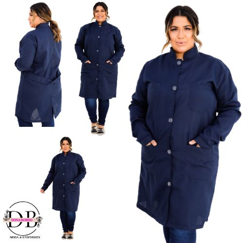 Jaleco Gola Padre Dentista/médicos Plus Size 39