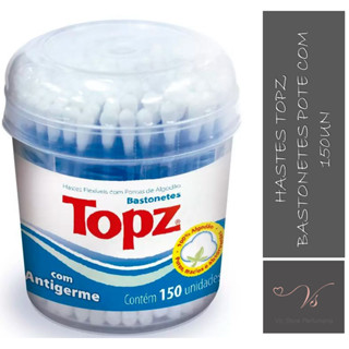 Hastes Topz Bastonetes Pote Com 150un