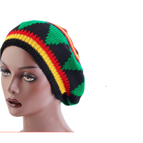 Boina De Malha Touca Para Homens Mulheres Chapéu De  Rasta Jamaicano 2022