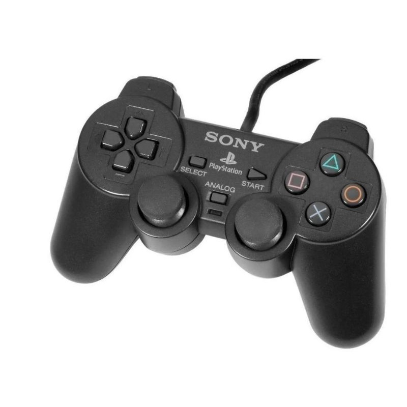 Controle Joystick Para Ps2 Black com fio