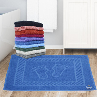 Kit 5 Toalha de Piso Jacquard Pézinho Tapete para Banheiro