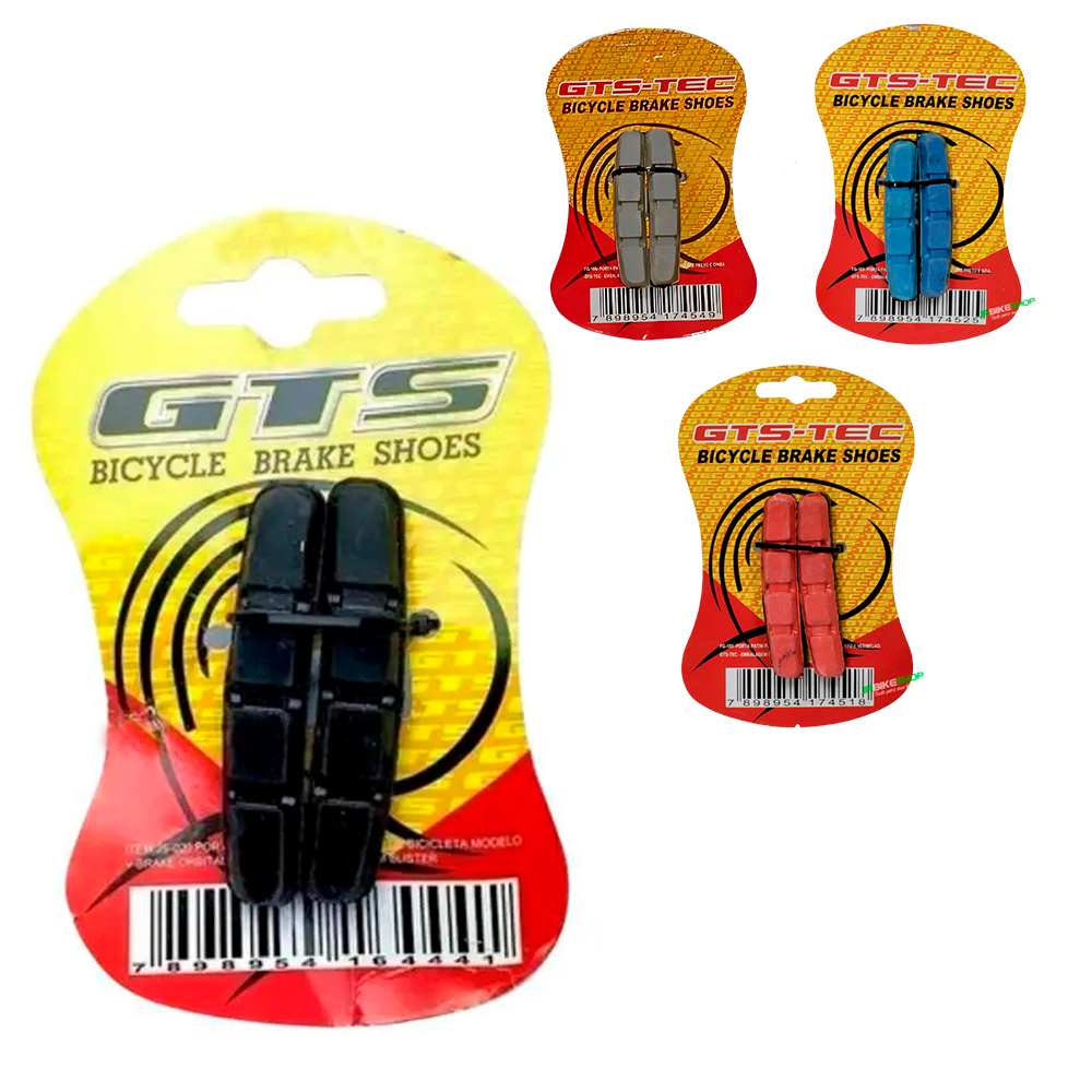 1x Par de Pastilha Sapata De Freio Gts V-brake Orbital 70mm AG Promoção