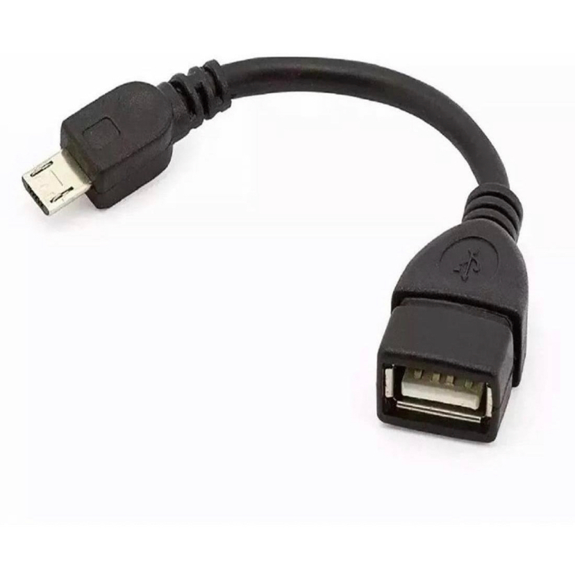 Cabo adaptador otg v8 micro usb pen drive tablet smartphone