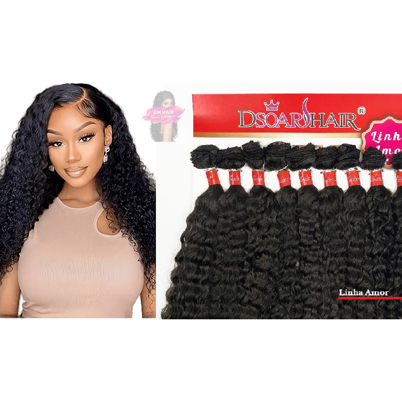 Cabelo Bio Vegetal Cacheado Dsoar Maravilhosa - Linha Amor 9pcs em Oferta na Shopee