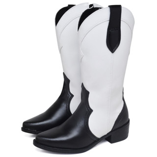 Bota Country Dubuy Feminina Western Cano Medio Bicolor 1704FG