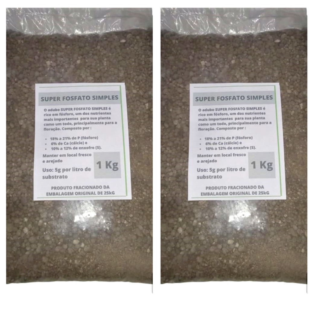 2Kg SUPERFOSFATO SIMPLES - Adubo Para Floração de Rosa do Deserto