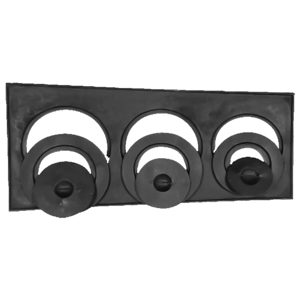 Fogão A Lenha 3 Furos Com Tampa E Redução 66,5cm Chapa De Ferro Fundido Rústico Roça Fazenda