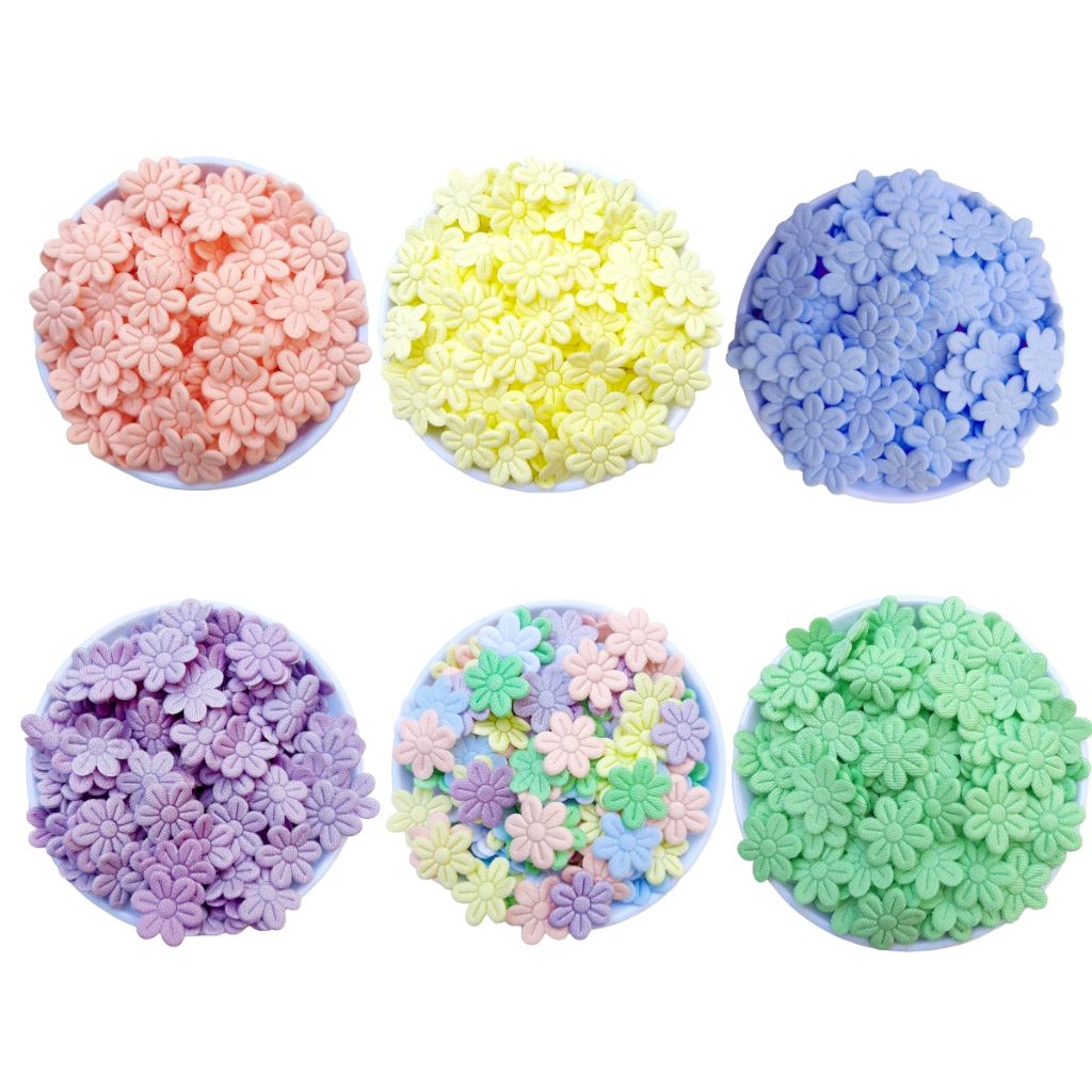 Aplique Flor de Tecido Prensada Cores Candy Kit 200 Unidades em Oferta na Shopee