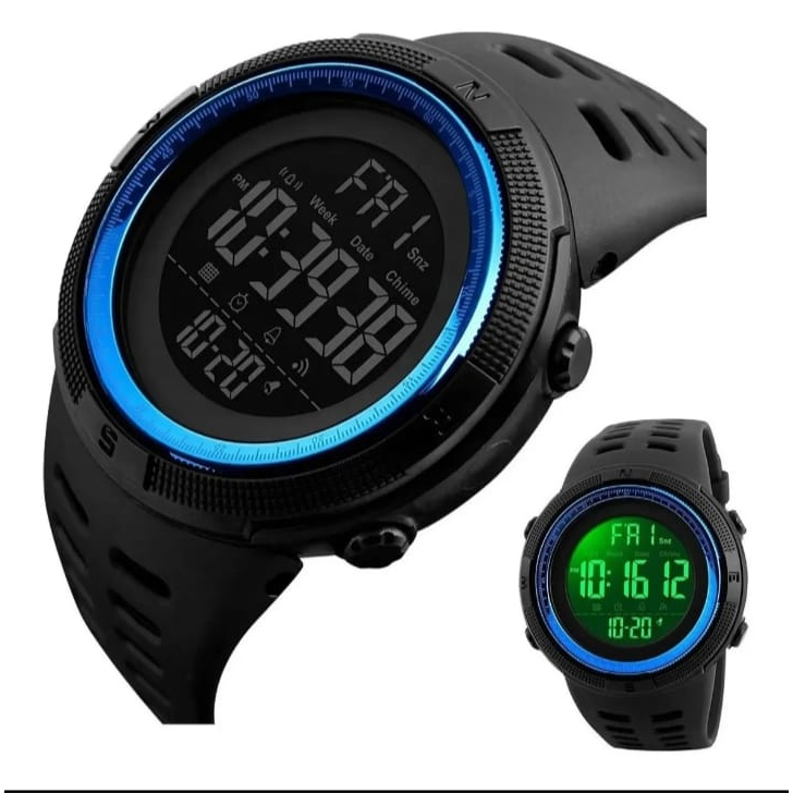 Relogio Masculino Esportivo Digital Prova D Agua Skmei 1251 AZUL PRODUTO ORIGINAL