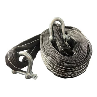 Cinta Reboque 4x4 10ton X 6 Mts Preto Dupla Costura + 2 Manilhas