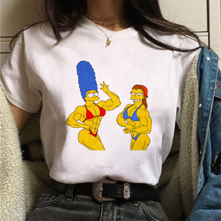 Camiseta Eu Treino Fofo Marge Simpson Academia Camisa Treino Bodybuilding