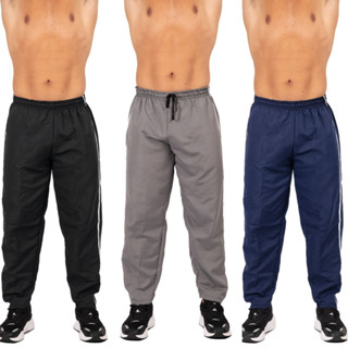 Kit 3 Calças Tactel Masculina Diversas Cores Pronta Entrega